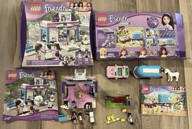 Lot Of 4 Lego Friends Sets 3061 3186 3187 41006 100% Complete Heartlake City