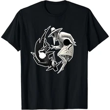 NEW Spy vs Spy Cartoon Short Sleeve Cotton Black All Size T Shirt UR691