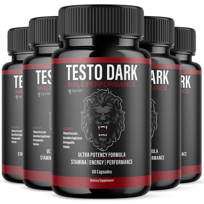 (5 Pack) Testo Dark Advanced Male Pill TestoDark Formula Supplement 300 Capsules