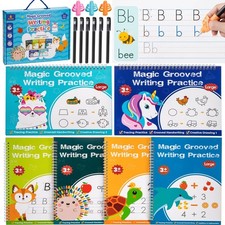 Magic Grooved Writing Practice, Tiny Thinkers Reusable Indented Large