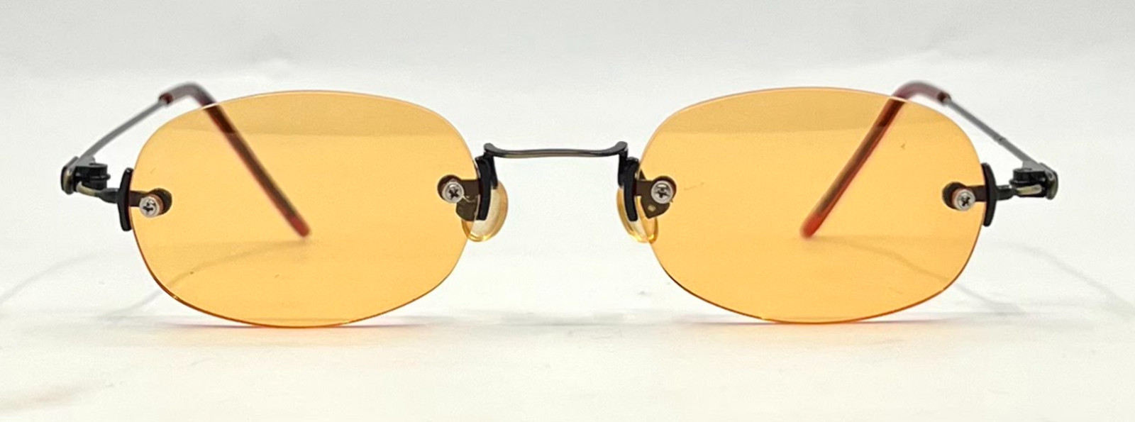 Masters Rimless Sunglasses–Solid Orange/Amber Tin… - image 9