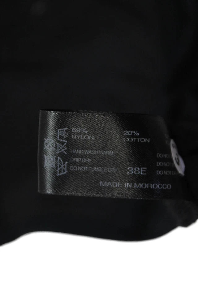 Conjunto de súper sujetador Panache para mujer forrado de algodón con cierre de cable negro desnudo talla 36E 38E Foto 4 de 4