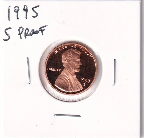 1995-S Lincoln Memorial Cent Proof — photo from the most recent tracked eBay sale