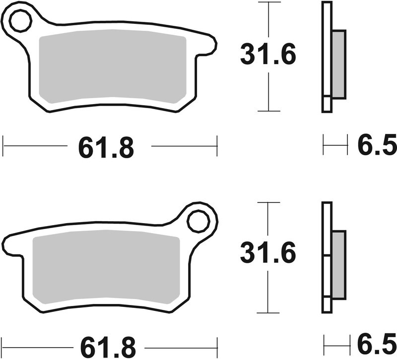 Plaquettes de frein tout terrain métal fritté BREMBO 07GR69SD pour piloter sur circuit enduro