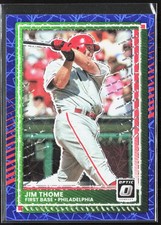 2025 Donruss Jim Thome Optic Blue Velocity #31 Philadelphia Phillies BASEBALL