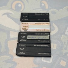 LOT of 4 SONY MemoryStick - 256MB - Untested - Memory Cards - GC799