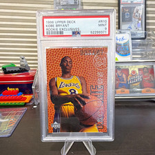 Upper Deck 1996 Kobe Bryant Lakers Rookie Exclusives R10 PSA 9