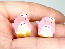 TUXEDOSAM 1985 Sanrio Japan 2 eraser radiergummi gomme gommine macchiate pink
