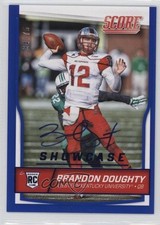2016 Score Rookies Showcase Signatures 34/75 Brandon Doughty #338 Auto 0d4