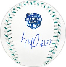 Luis Robert Jr Auto Official 2023 AS Game Logo MLB Baseball White Sox Beckett