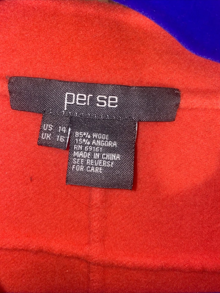 Suéter de lana fina James Perse para mujer talla 14 abrigo/chaqueta rosa tacto suave 295 $ Foto 4 de 4