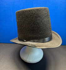 High Top Novelty Top Hat w/ Satin Band- 7" high-Adult