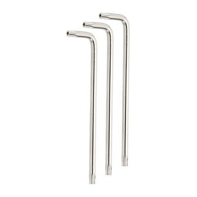 3pcs for T25 Hex Key 4'' Silver
