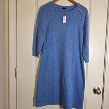 NWT Talbot Kitty Tweed Shift Sweater Dress Size Small
