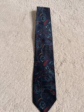 Vintage Camelia James Silk Tie Ford Logo Bond Street Royal Warrant 100% Silk