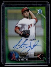 2016 Bowman Chrome Prospect Autographs Green Refractor Nate Smith Auto 85/99 Los