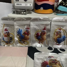 chicken christmas ornaments
