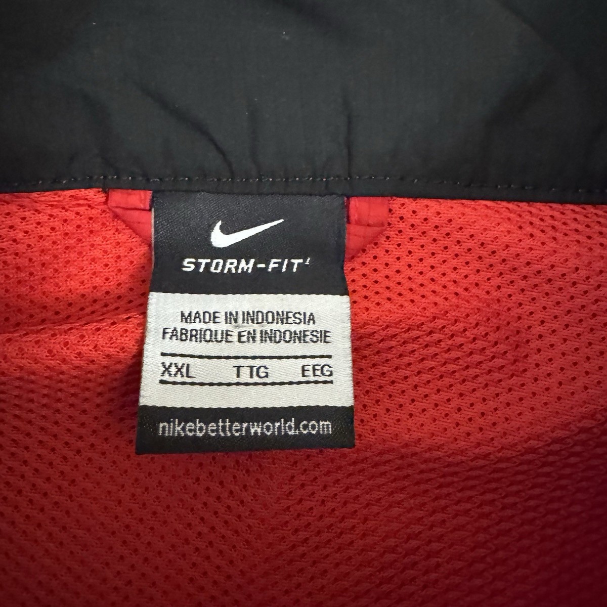 Rutgers Scarlet Knights Jacket Mens 2XL Red 1/4 Zip Windbreaker