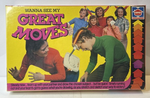 Wanna See My Great Moves Hasbro Brettspiel 1978 Vintage Selten Partyspiel Retro - Bild 2 von 2