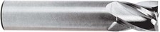 3/8" Carbide End Mill, Stub Length, 3/8" Shank, 3-Flute, 2" OAL, USA Made