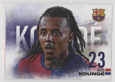 2024-25 Futera FC Barcelona FX Landscape Sapphire 7/7 Jules Kounde Koundé 1e41