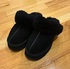 UGG Fluff Yeah Women's US 5 Black Sheepskin Shearling Lined Slide Slipper