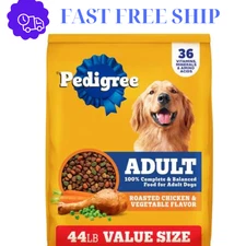 Pedigree Complete Nutrition Adult Dry Dog Food, Chicken & Vegetable, 44 lb