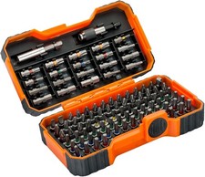Bahco 59/S100BC 100-Piece Colour Coded Screwdriver Bit Set for Slotted Phillips