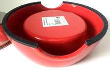 Hunter Melamin Reisenapf Edelstahl Hundenapf einfarbig ROT 350ml 1Stck. REI1004