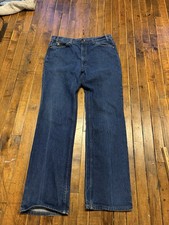 Vintage Levi's 517 Bootcut Jeans Mens 38 34 x30 Orange Tab Blue Denim USA 80s