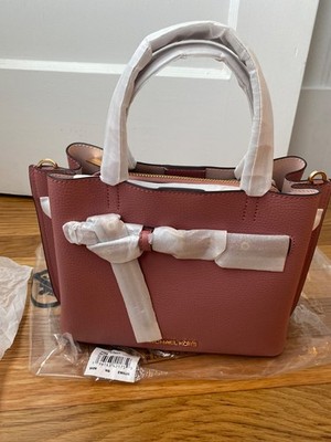 MICHAEL KORS Rose Emilia  Small Pebbled Leather Satchel NWT