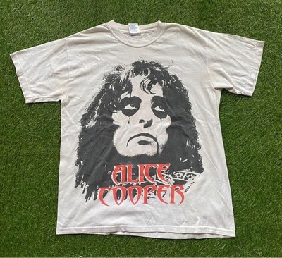 VINTAGE ALICE COOPER BAND TOUR White All Size S to 5XL Shirt  FA658