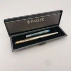 Parker 50 Falcon Flighter Fountain Pen Integrated SS F Nib Brushed Steel Vintage