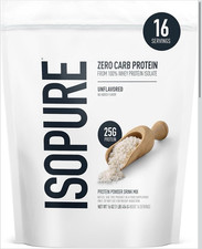 Isopure Zero Carb Whey Protein Isolate Powder...