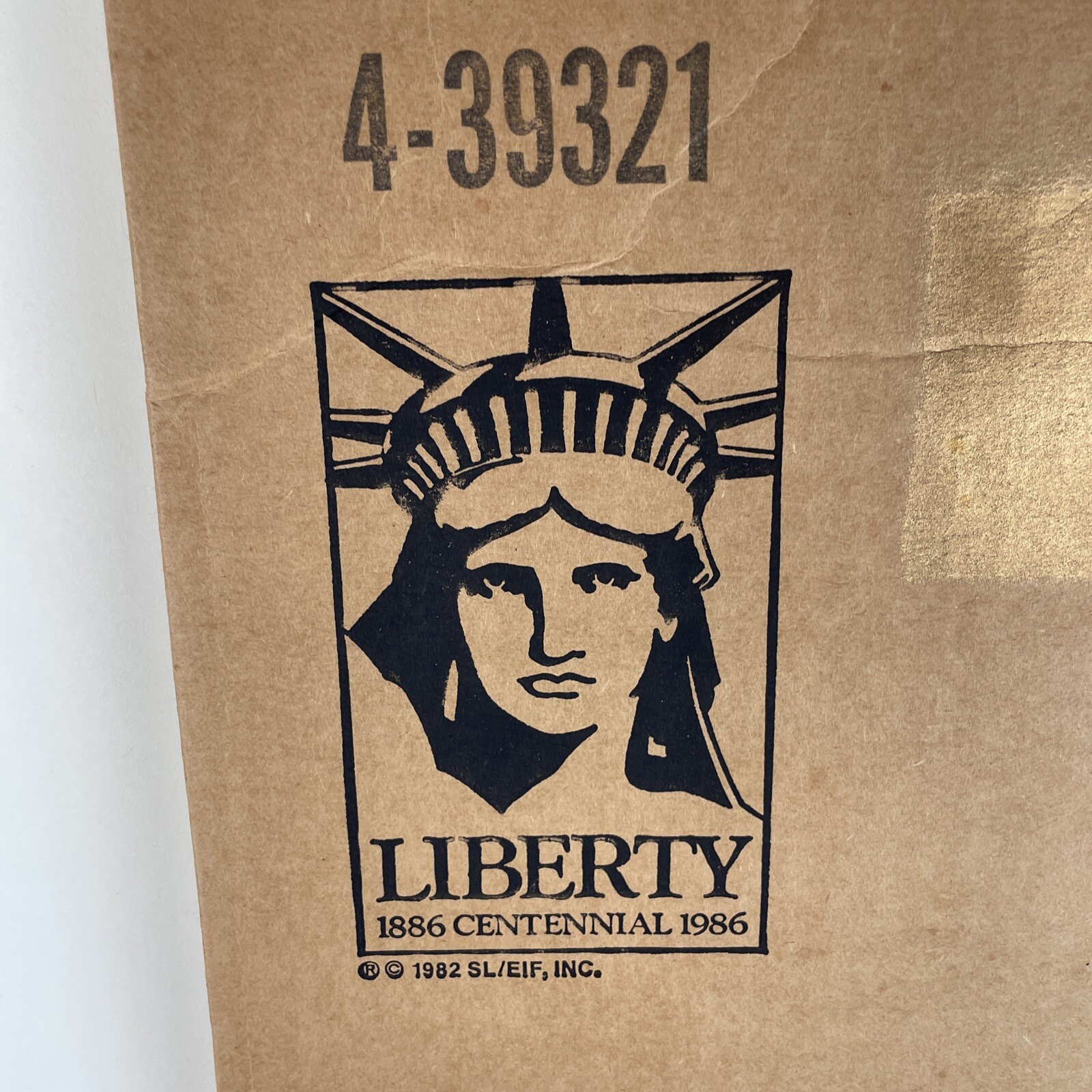 Statue of Liberty Centennial Celebration Liberty Flag Golden Leaf