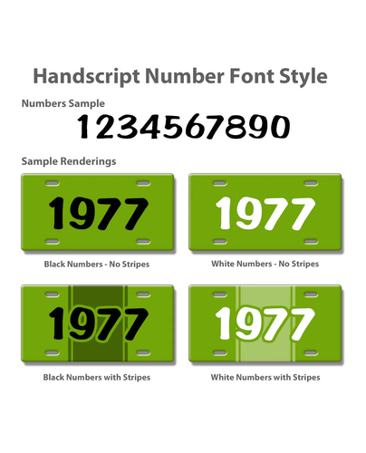 1939 Customizable License Plate - 15 colors - 4 font styles - Made in the USA - Picture 26 of 67