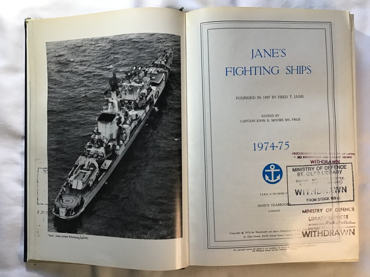 洋書 JANE'S FIGHTING SHIPS 1974-75 Jane's Fighting Ships 1974-75 | eBay