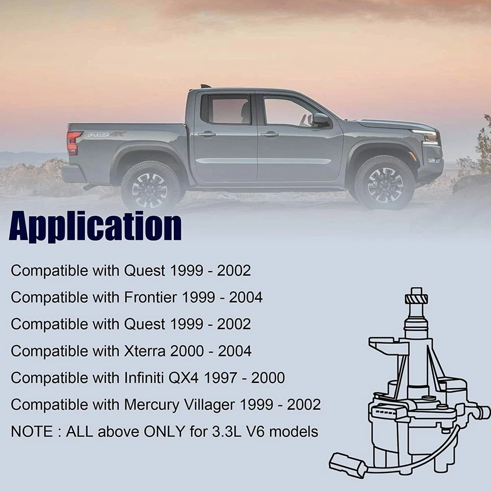 Distribuidor de encendido compatible con Nissan Pathfinder V6 2000 2001 2002 2003 2004 3,3 L Foto 4 de 4