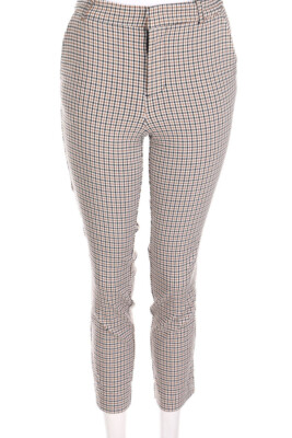 AMISU Pants Checked D 34 light brown