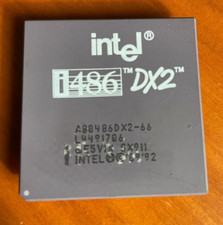 Processore 486 Intel 486DX2-66 per collezione processori