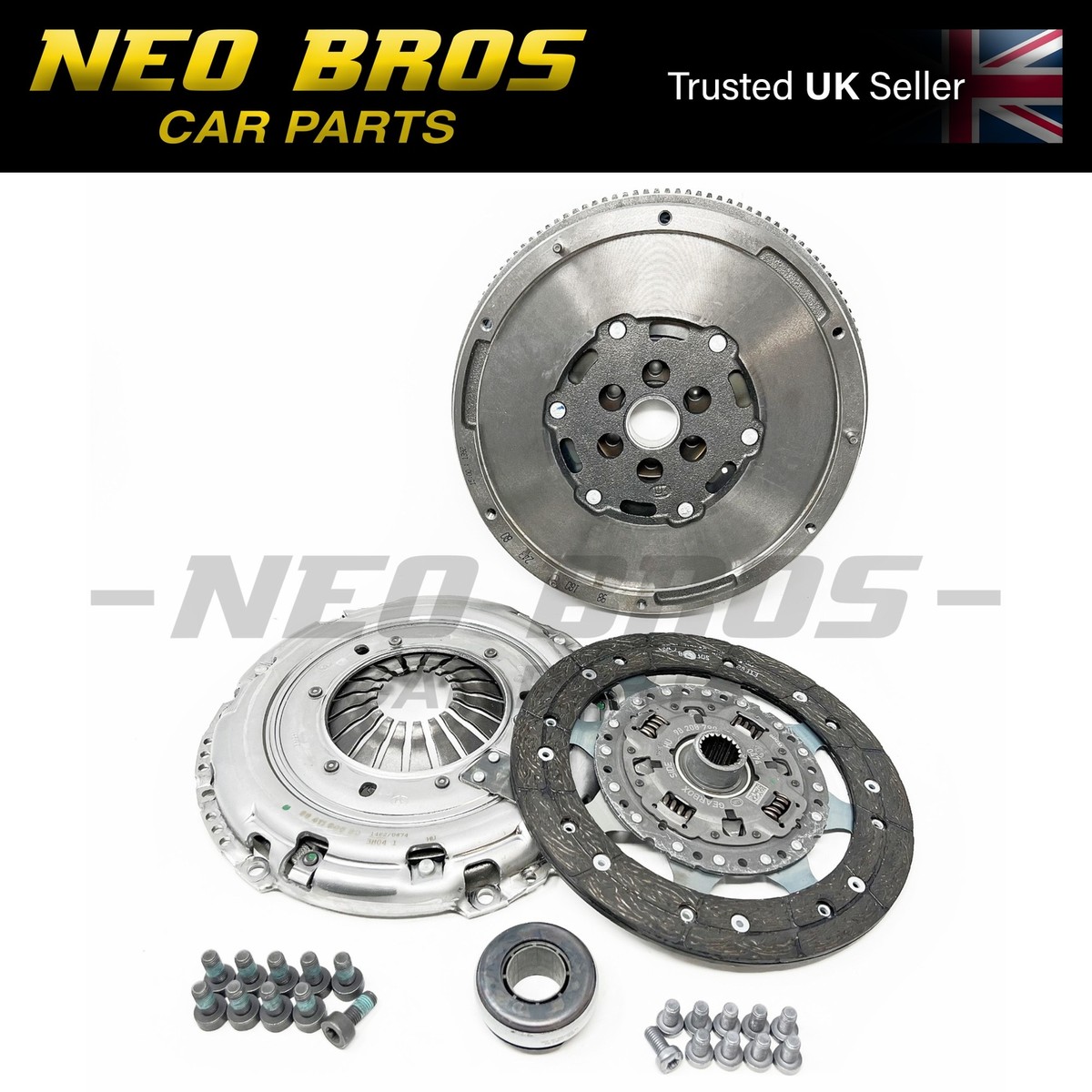 OE Dual Mass Flywheel, Clutch, Bearing Kit Peugeot 1.5 1.6 BlueHDi 