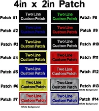 "LOVET IT OR IT'S FREE" 4X2 Custom Embroidery Patch, 2 Line text, Free Ship