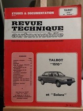 Revue technique Talbot SOLARA
