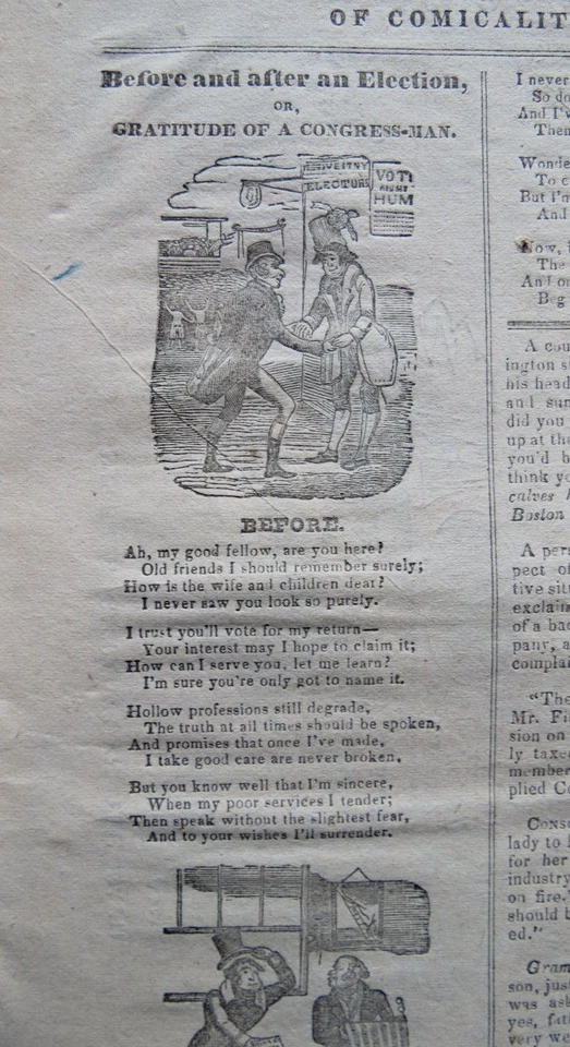 1834 GALAXY OF COMICALITIES PHILADELPHIA Vol 1 No 35 Humor & Wit Lesher Shelly - Image 4 of 4