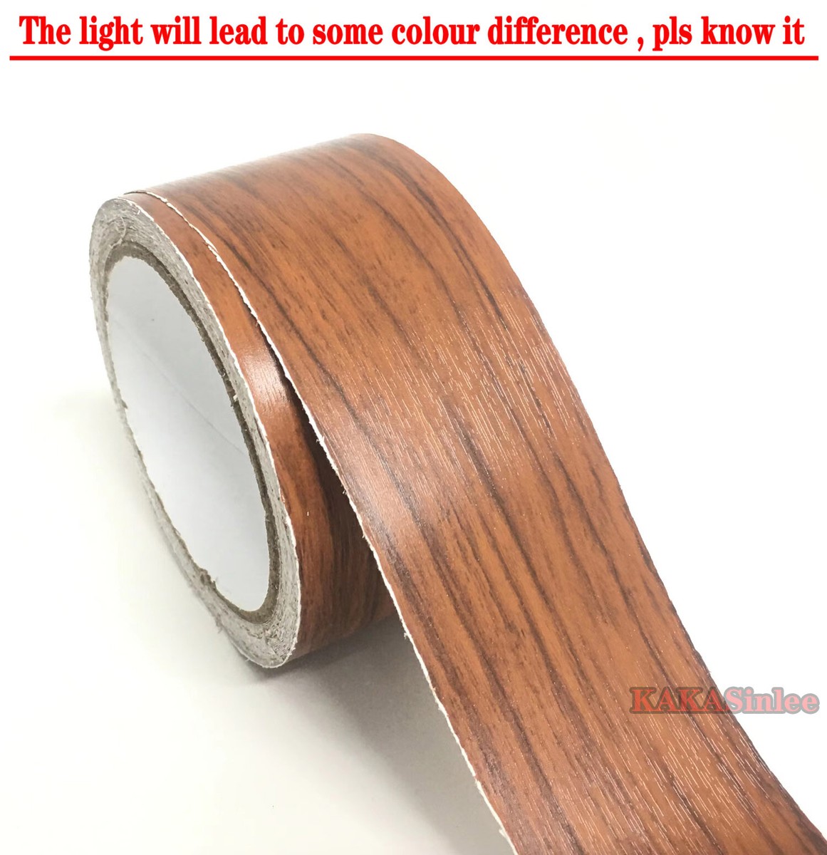9723 - 2in W Wood Textured Grain Tape Decal Vinyl Wrap PVC