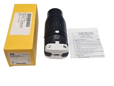Hubbell HBL3762C Insulgrip Connector Twist-Lock 2P 3 Wire 50A 600V Female Plug
