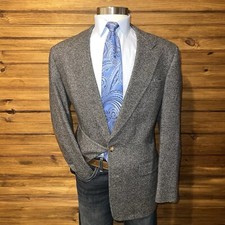 Vintage Austin Reed Mens Blazer Sport Coat Two Button Casual Jacket 42L Tweed
