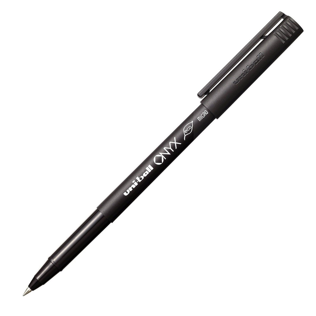 60040 uni-ball Onyx Stick Roller Ball Pen, Black Ink, Micro Pen
