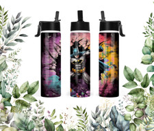 Batman 22oz Sport Water Bottle Stainless Steel Tumbler Insulated Flask