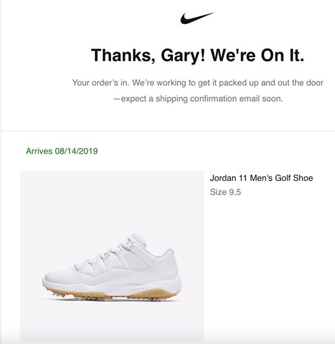 Jordan XI Golf 9.5 White Brand New - Picture 11 of 11